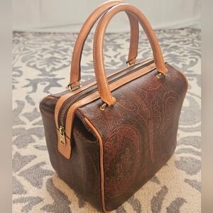EVC Rare 90s Vintage Etro Paisley Doctor Bag - Wide Mouth